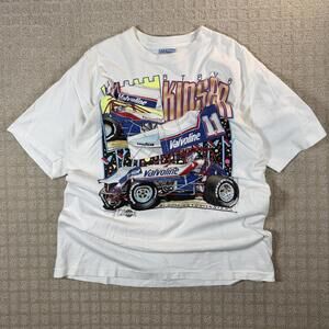 Vintage Steve Kinser Sprint Car Racing Tee USA L